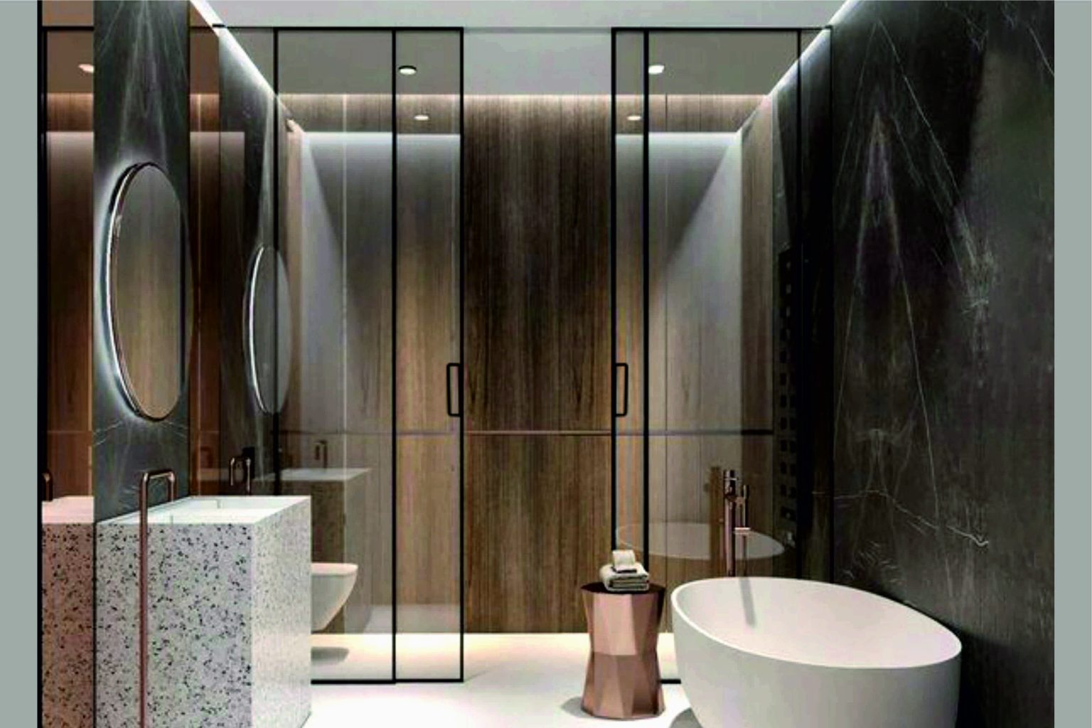 Semi Automatic Sliding Shower 6mm